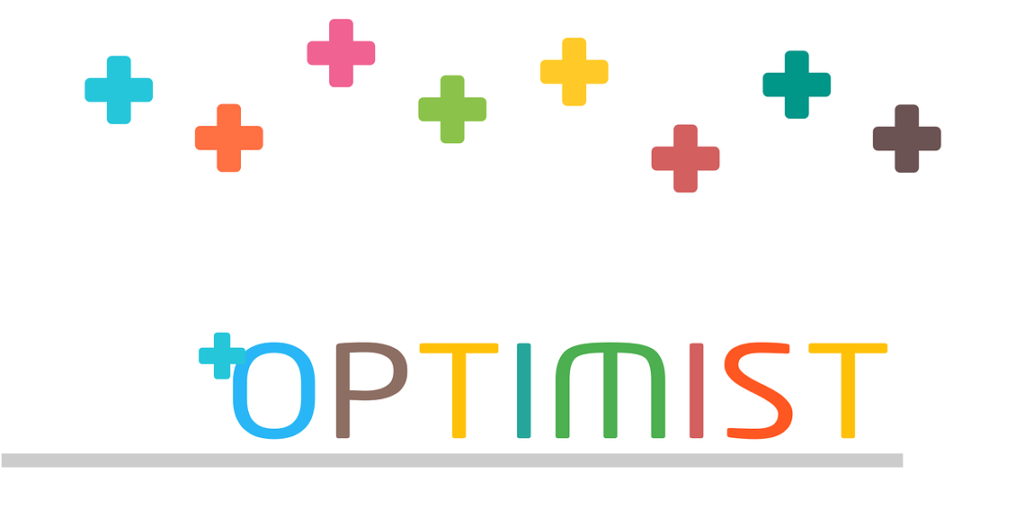 Positive Mindset colorful, optimist, motivation